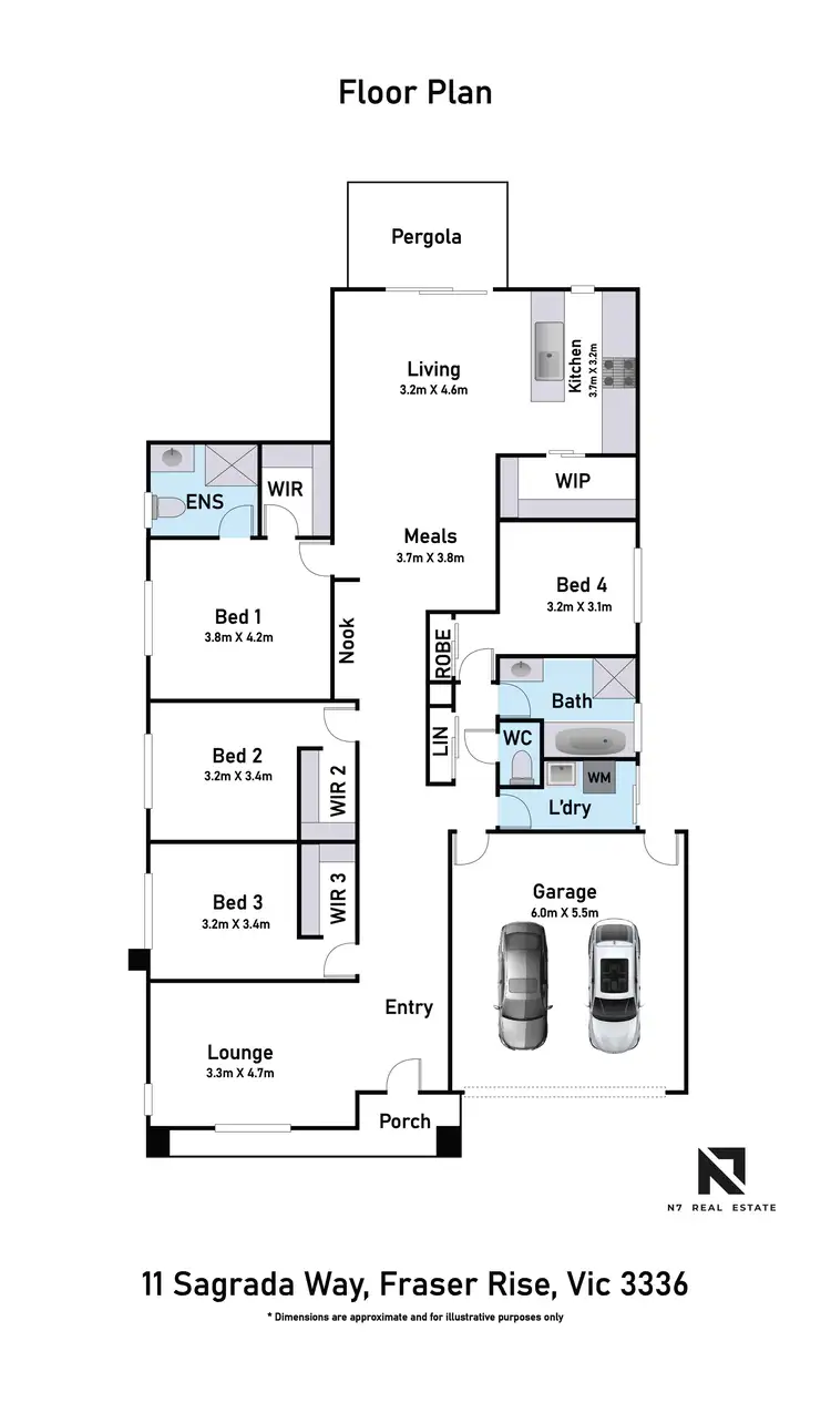 Floorplan of Homely house listing, 11 Sagrada Way, Fraser Rise VIC 3336