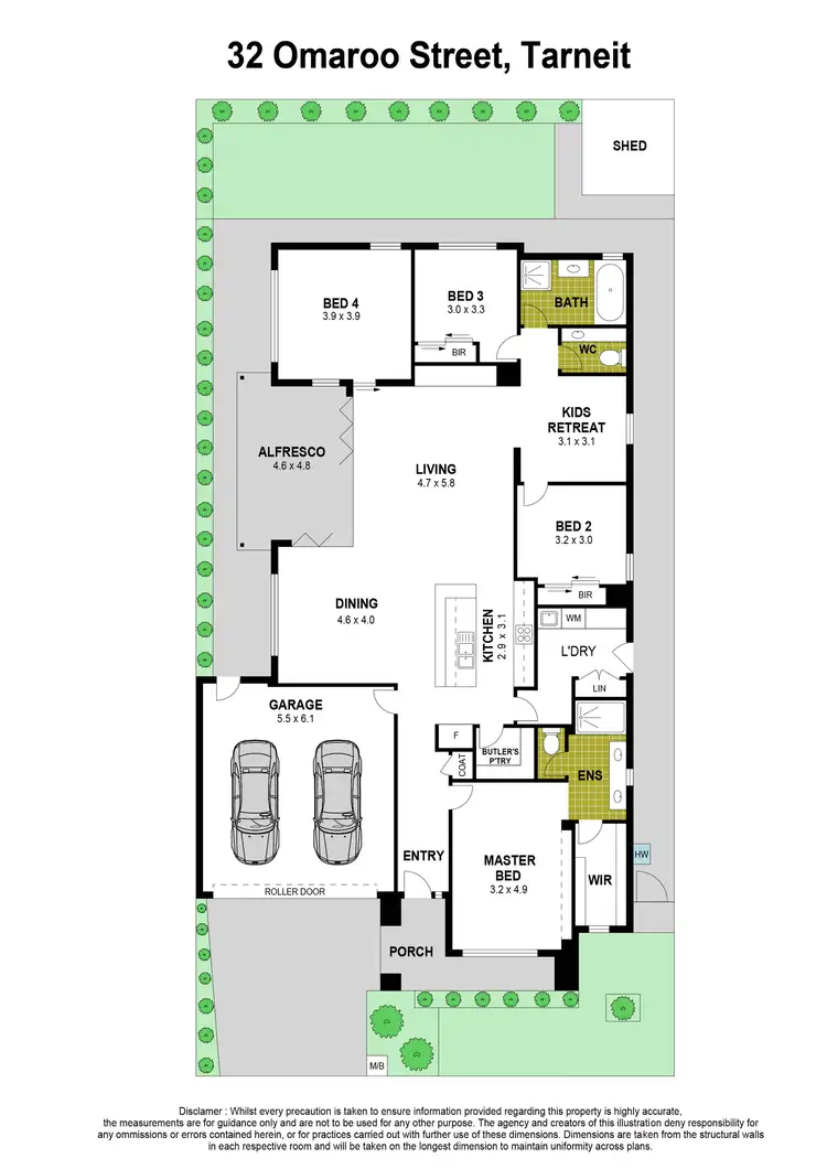 Floorplan of Homely house listing, 32 Omaroo Street, Truganina VIC 3029