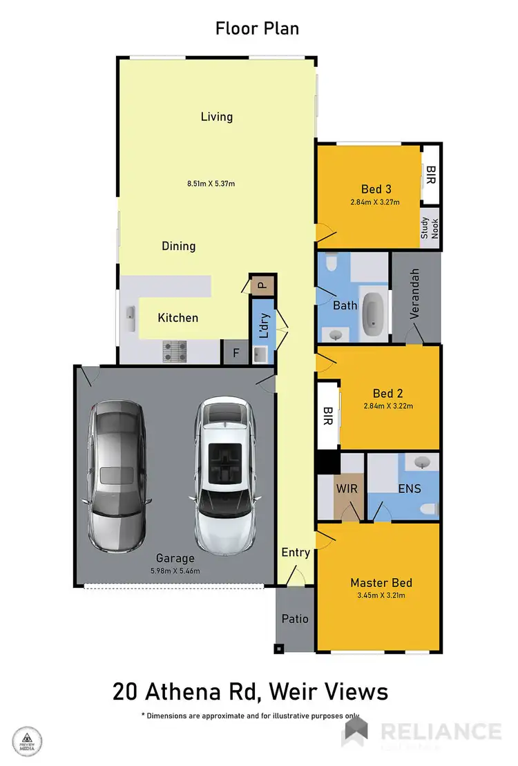 Floorplan of Homely house listing, 20 Athena Road, Weir Views VIC 3338