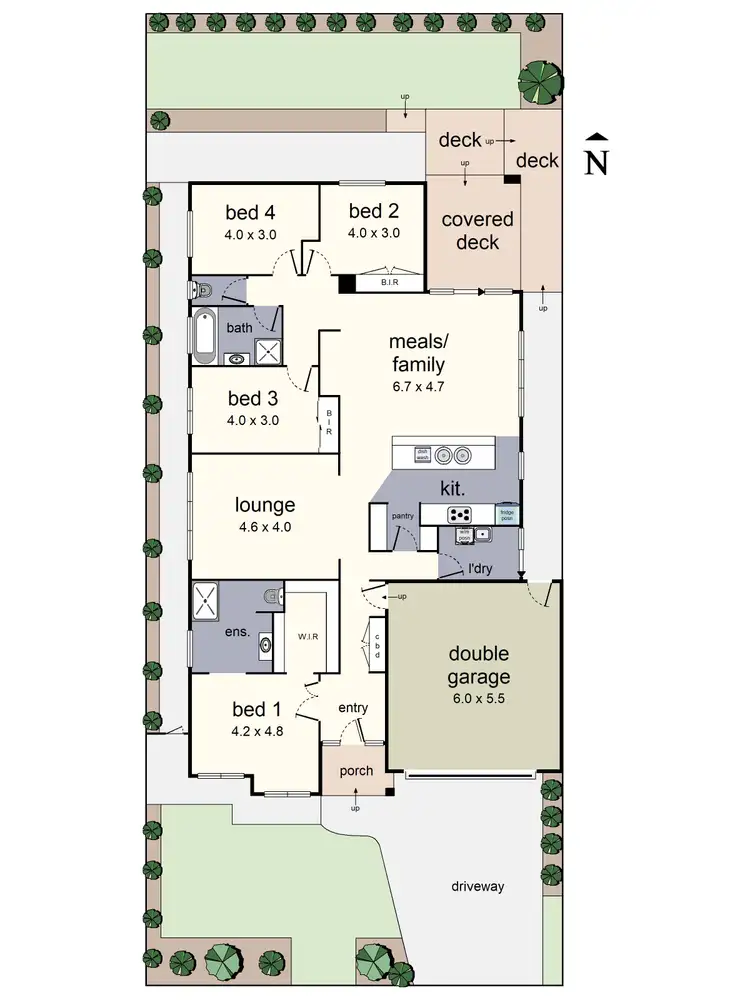 Floorplan of Homely house listing, 4 Rappold Avenue, Croydon VIC 3136
