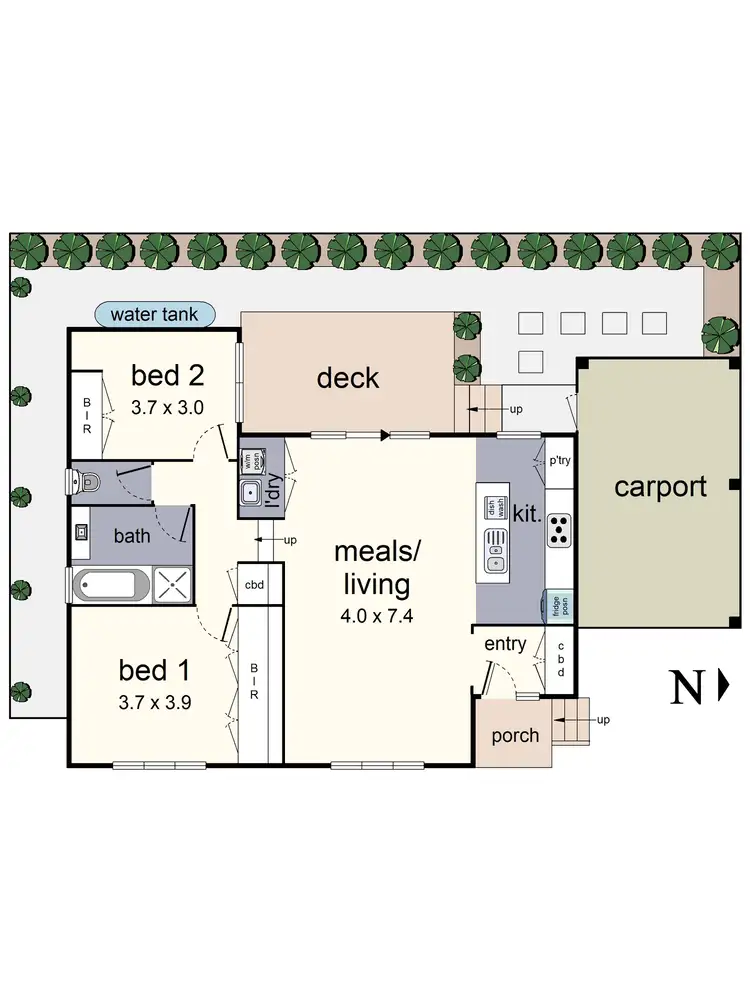 Floorplan of Homely unit listing, 3/19 Westmount Road, Healesville VIC 3777