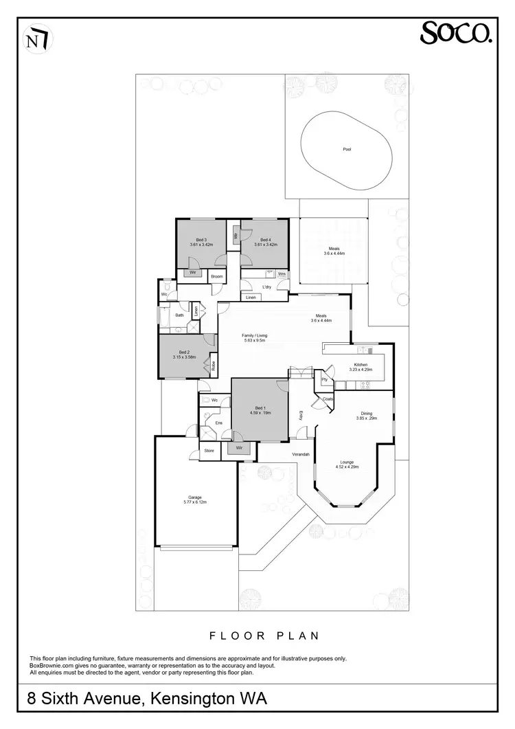 Floorplan of Homely house listing, 8 Sixth Avenue, Kensington WA 6151