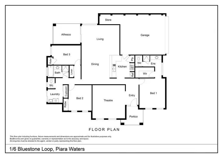 Floorplan of Homely house listing, 1/6 Bluestone Loop, Piara Waters WA 6112