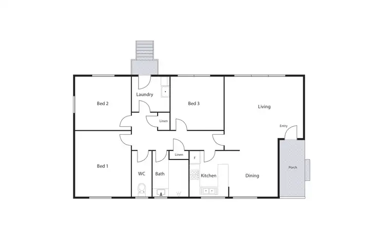 Floorplan of Homely house listing, 8 Bendigo Street, Fisher ACT 2611