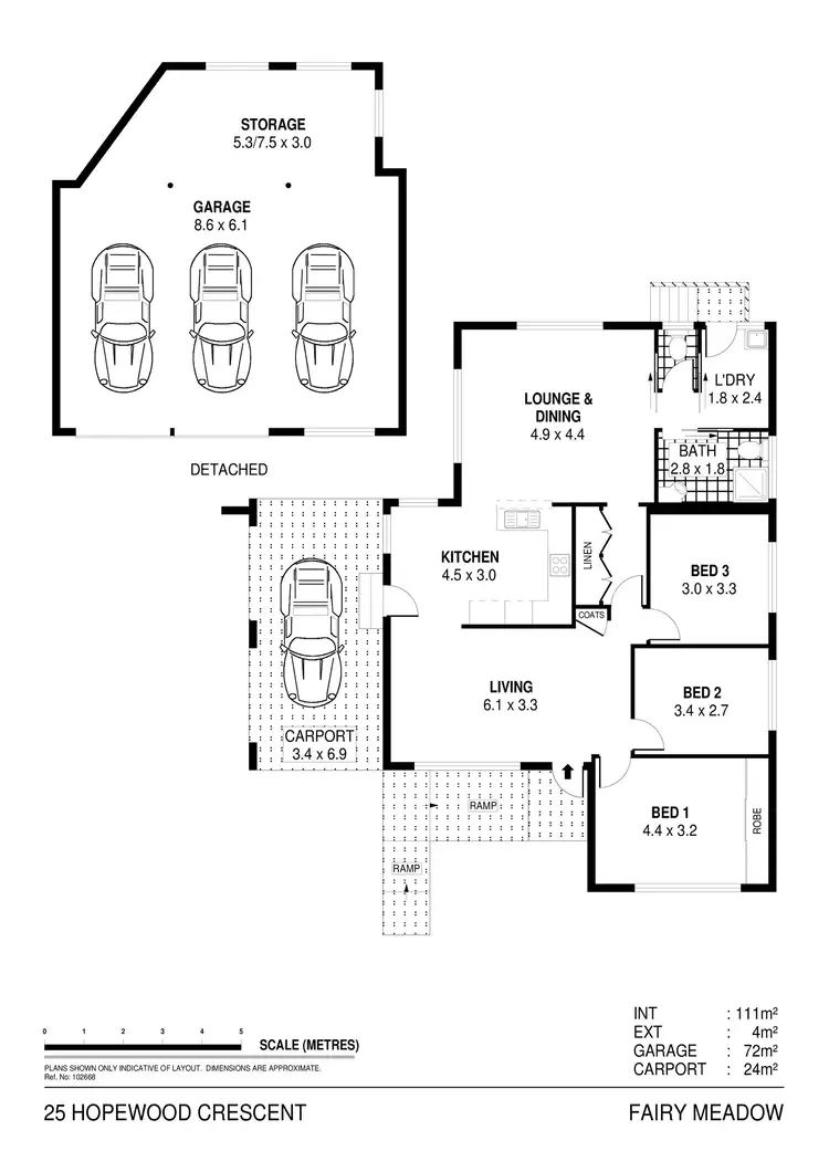 Floorplan of Homely house listing, 25 Hopewood Crescent, Fairy Meadow NSW 2519