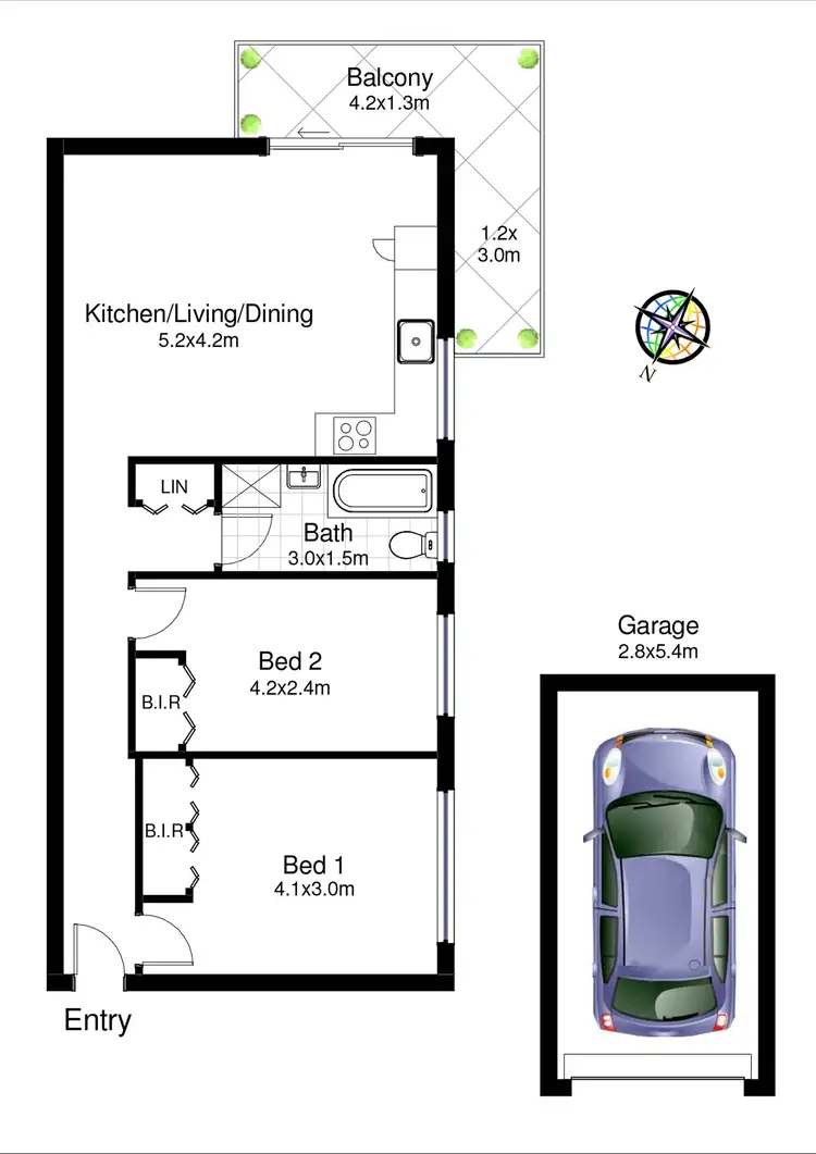 Floorplan of Homely unit listing, 20/26-32 Oxford Street, Mortdale NSW 2223
