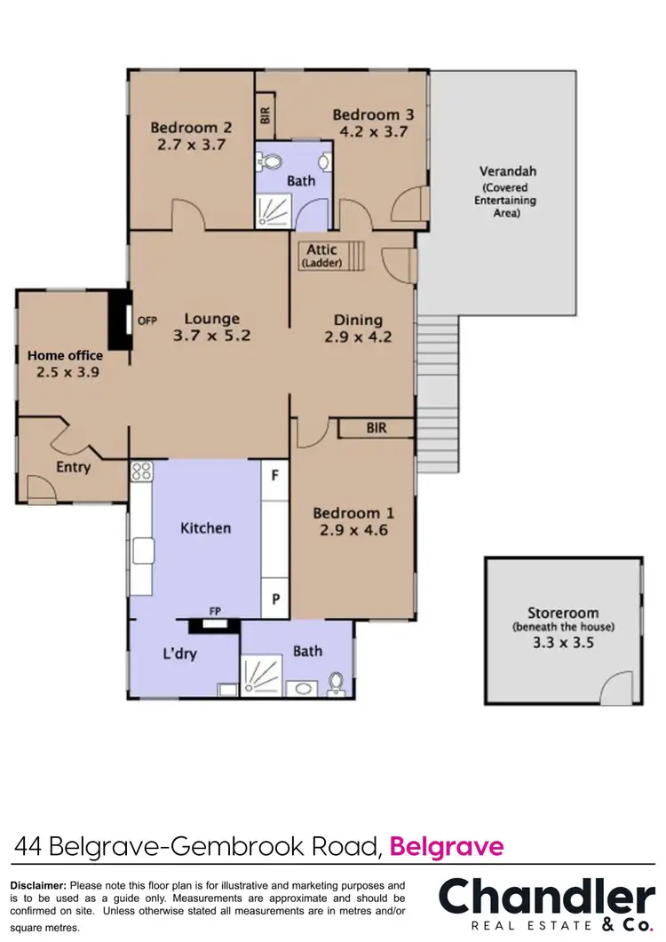 Floorplan of Homely house listing, 44 Belgrave-Gembrook Road, Belgrave VIC 3160