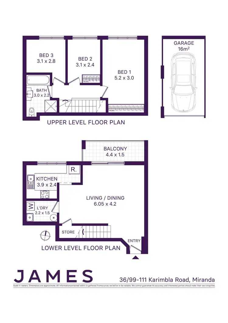Floorplan of Homely unit listing, 36/99-111 Karimbla Road, Miranda NSW 2228