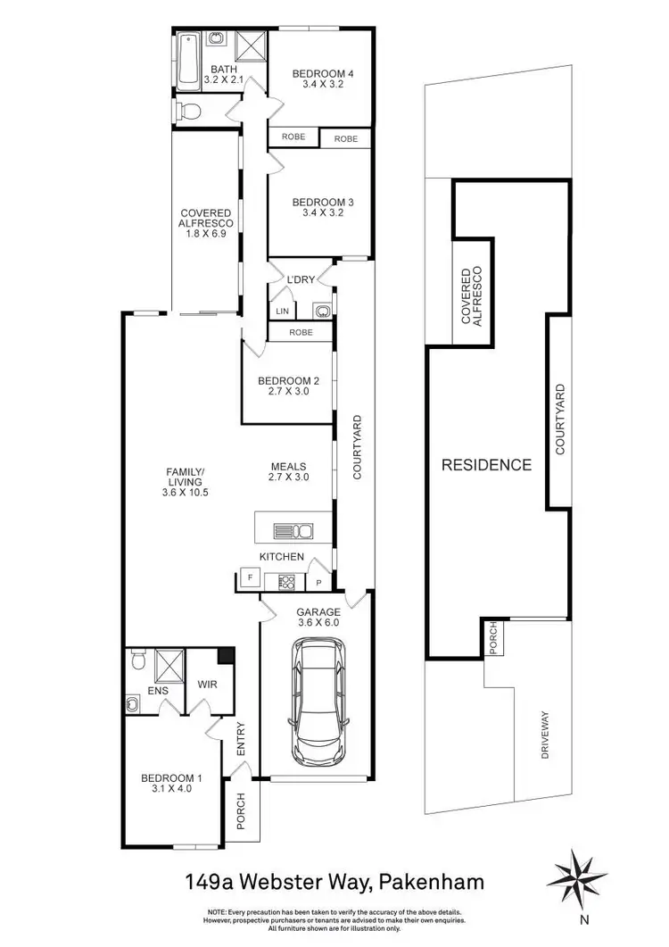 Floorplan of Homely house listing, 149a Webster Way, Pakenham VIC 3810