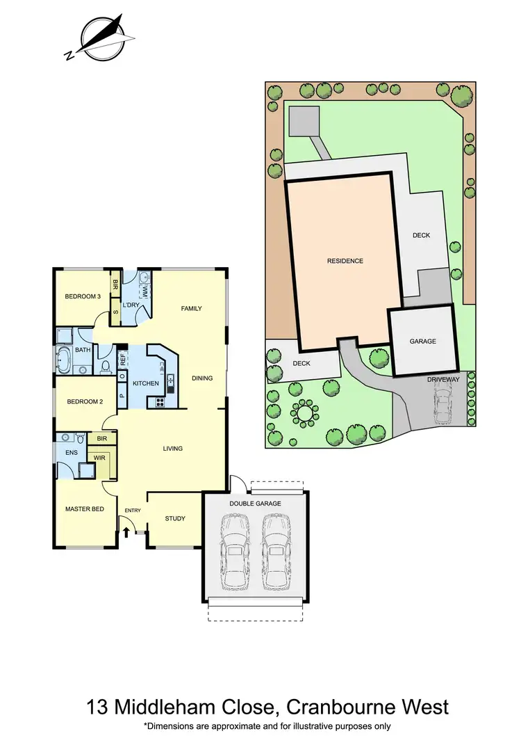 Floorplan of Homely house listing, 13 Middleham Close, Cranbourne West VIC 3977