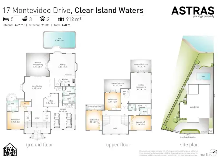 Floorplan of Homely house listing, 17 Montevideo Drive, Clear Island Waters QLD 4226