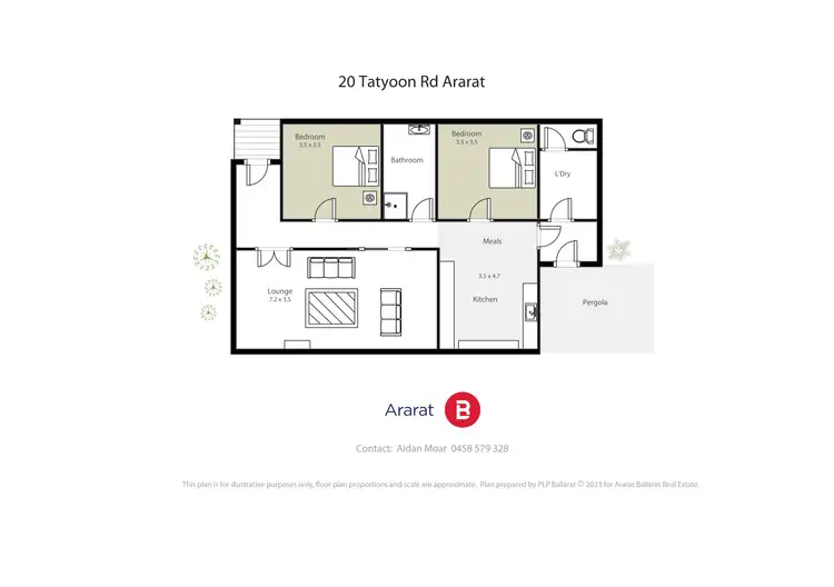 Floorplan of Homely house listing, 20 Tatyoon Road, Ararat VIC 3377