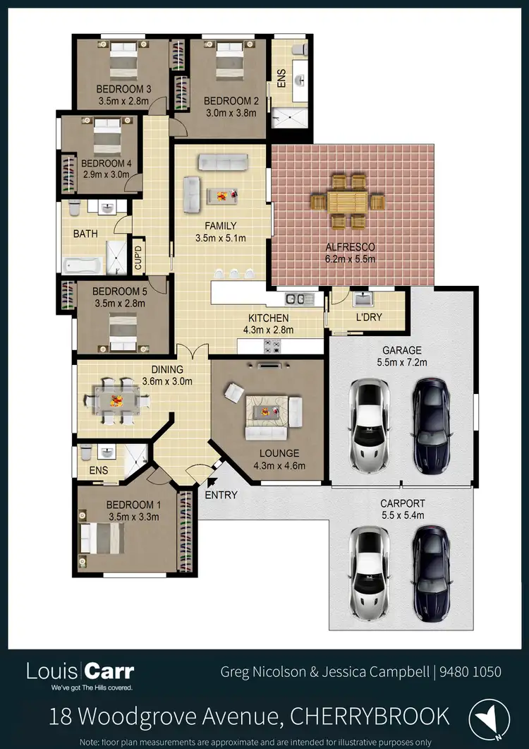 Floorplan of Homely house listing, 18 Woodgrove Avenue, Cherrybrook NSW 2126