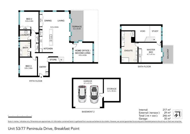Floorplan of Homely apartment listing, 53/77 Peninsula Drive, Breakfast Point NSW 2137