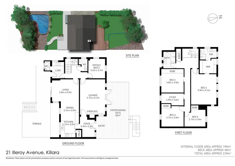 Floorplan of Homely house listing, 21 Illeroy Avenue, Killara NSW 2071
