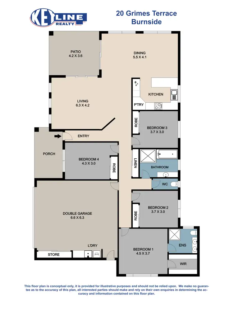 Floorplan of Homely house listing, 20 Grimes Terrace, Burnside QLD 4560
