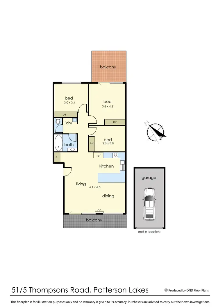 Floorplan of Homely apartment listing, 51/5 Thompson Road, Patterson Lakes VIC 3197