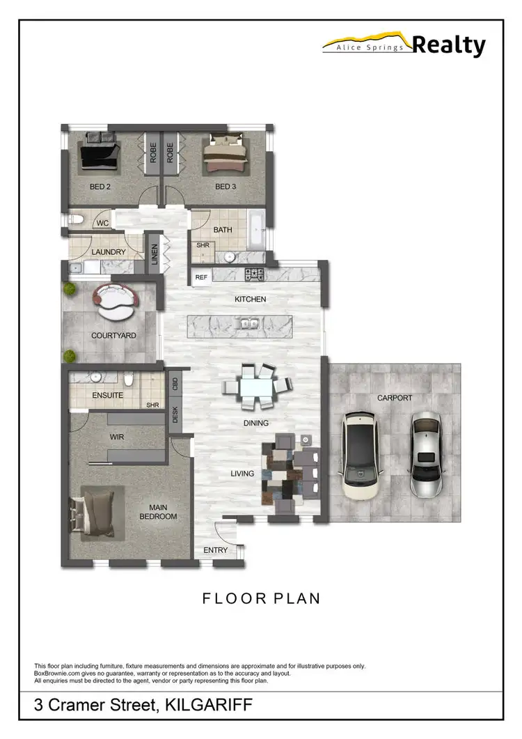 Floorplan of Homely house listing, 3 Cramer Street, Kilgariff NT 873