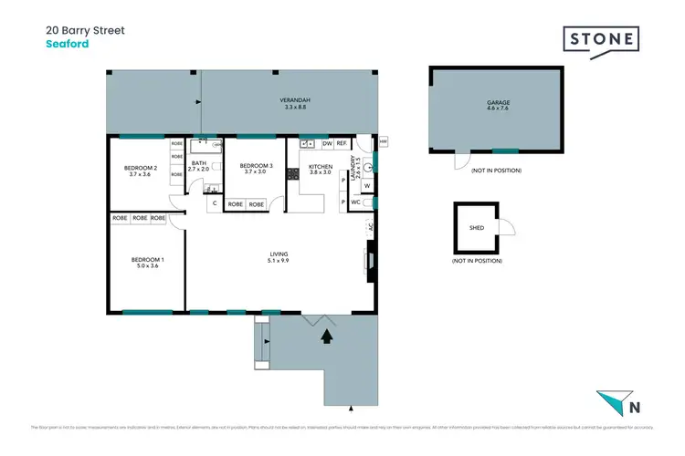 Floorplan of Homely house listing, 20 Barry Street, Seaford VIC 3198