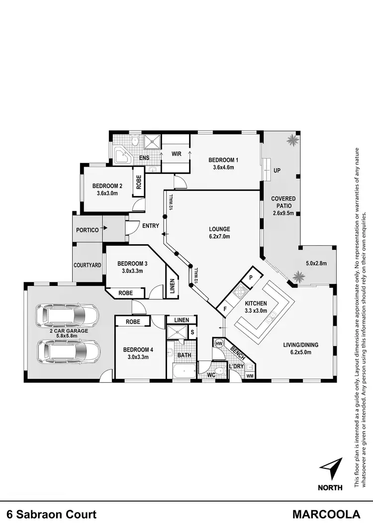 Floorplan of Homely house listing, 6 Sabraon Court, Marcoola QLD 4564