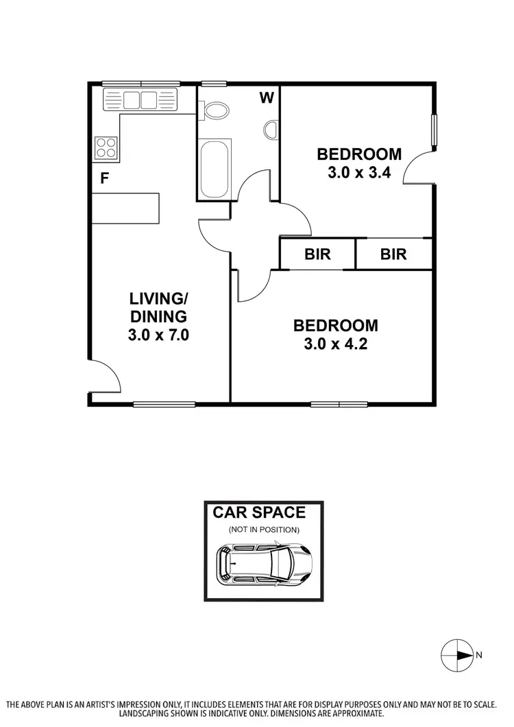 Floorplan of Homely apartment listing, 5/242 Arthur Street, Fairfield VIC 3078