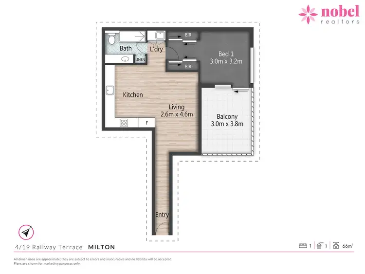 Floorplan of Homely apartment listing, 4/19 Railway Terrace, Milton QLD 4064