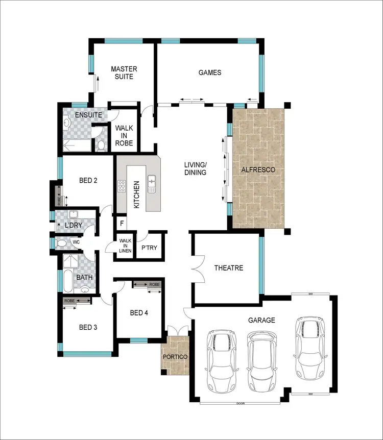 Floorplan of Homely house listing, 24 Denison Link, Millbridge WA 6232