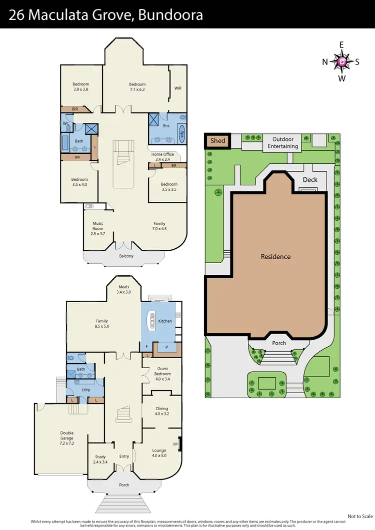 Floorplan of Homely house listing, 26 Maculata Grove, Bundoora VIC 3083