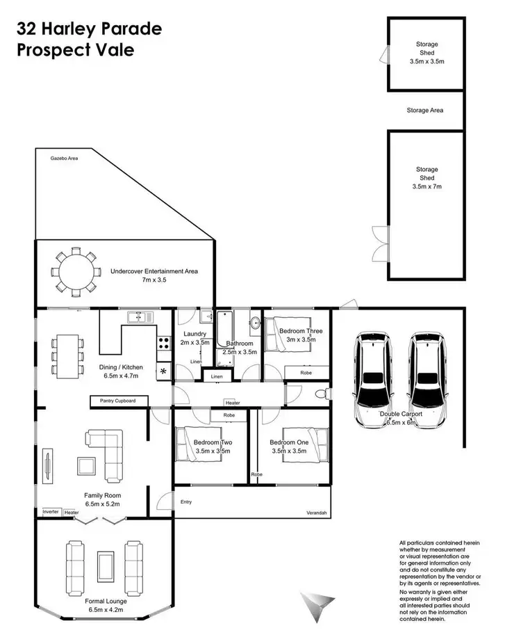 Floorplan of Homely house listing, 32 Harley Parade, Prospect Vale TAS 7250