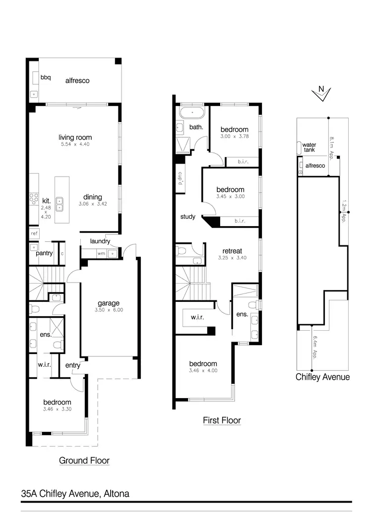 Floorplan of Homely house listing, 35 Chifley Avenue, Altona VIC 3018