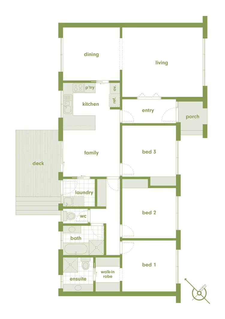 Floorplan of Homely house listing, 61 Meredith Circuit, Kambah ACT 2902