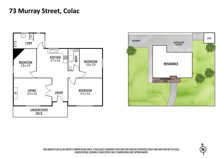 Floorplan of Homely house listing, 73 Murray Street, Colac East VIC 3250