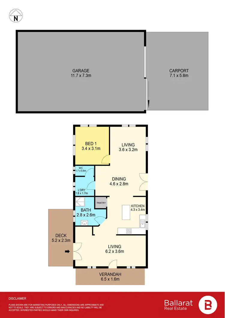 Floorplan of Homely house listing, 166 Spratlings Road, Ross Creek VIC 3351