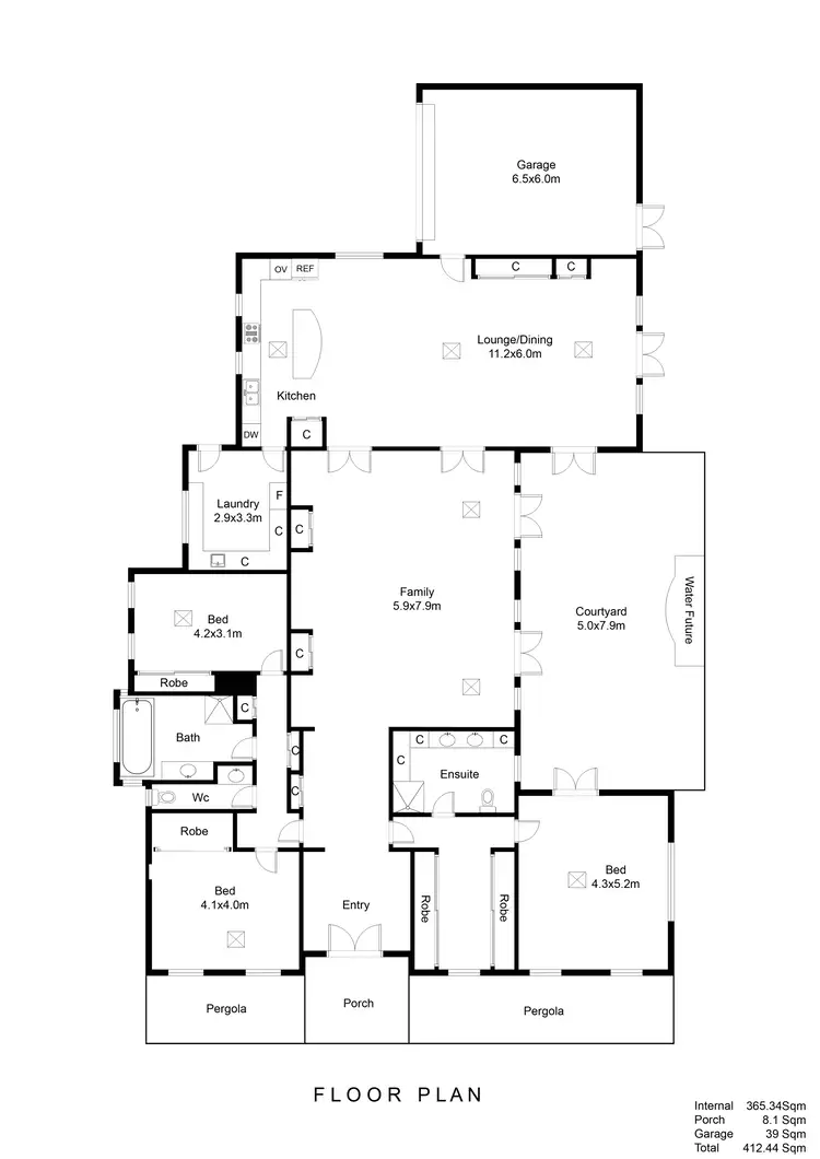 Floorplan of Homely house listing, 61 Tusmore Avenue, Tusmore SA 5065