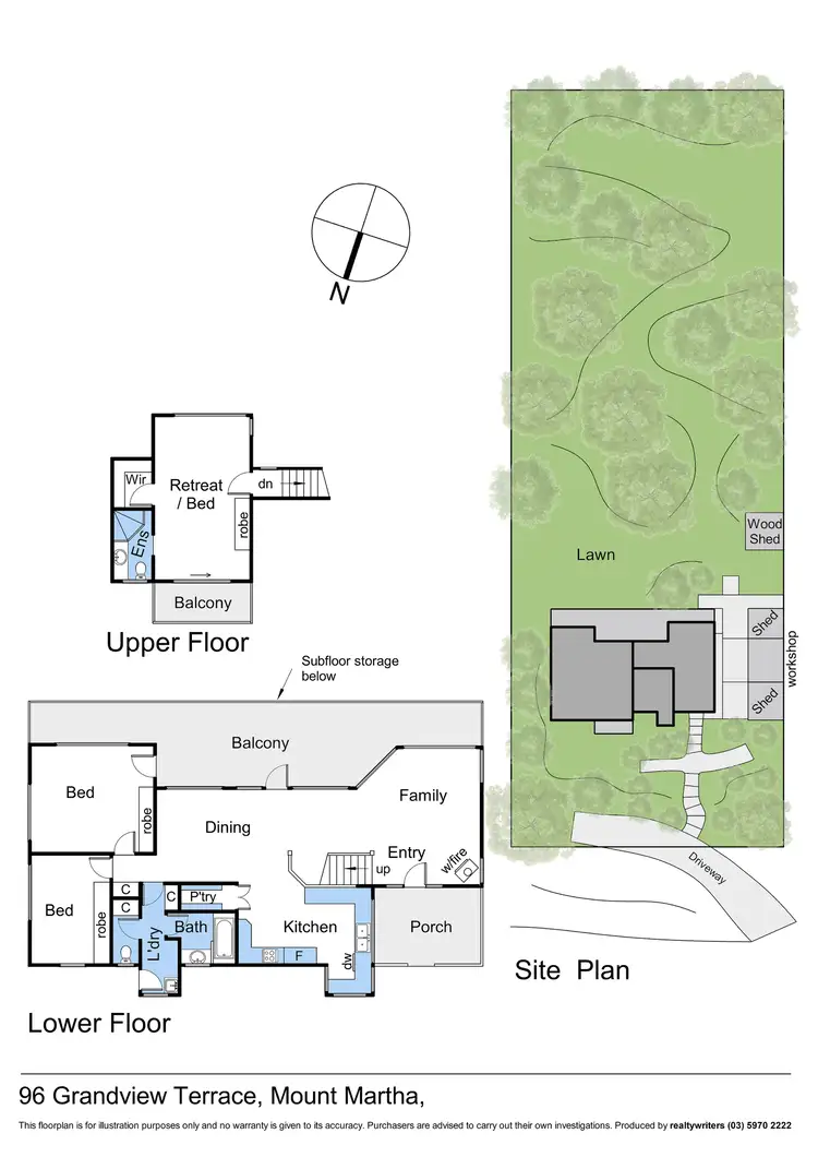 Floorplan of Homely house listing, 96 Grandview Terrace, Mount Martha VIC 3934