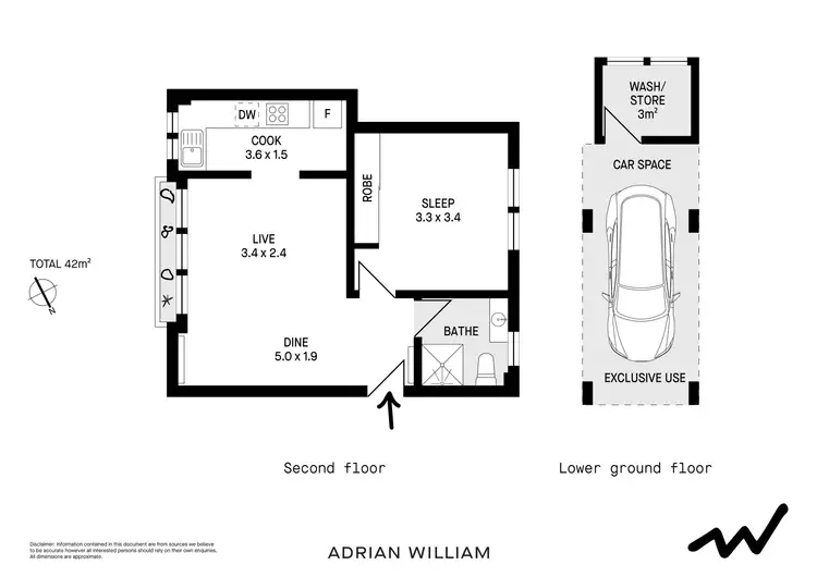 Floorplan of Homely apartment listing, 27/12-16 Chelsea Street, Redfern NSW 2016
