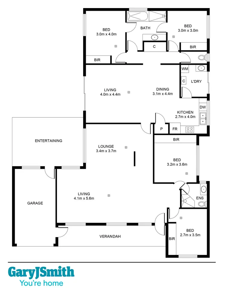 Floorplan of Homely house listing, 14 Curtin Court, Trott Park SA 5158