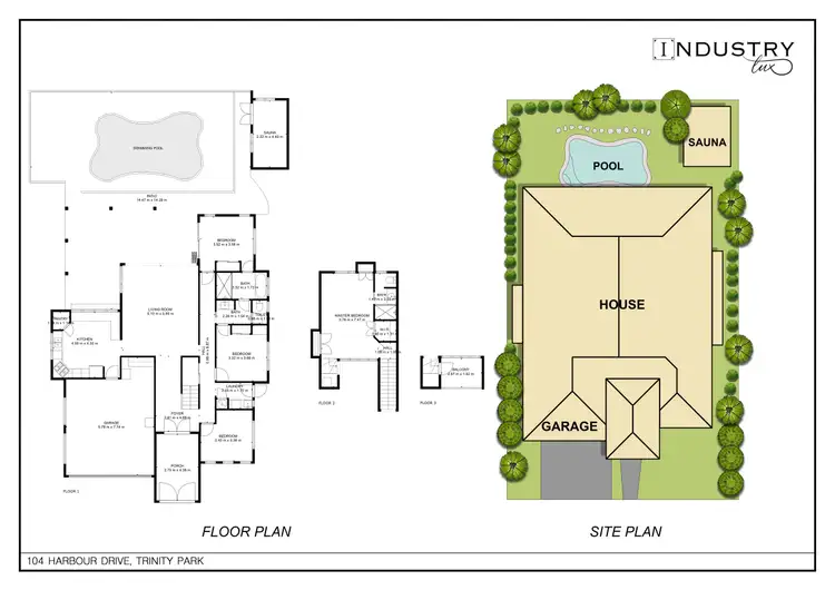 Floorplan of Homely house listing, 104 Harbour Drive, Trinity Park QLD 4879