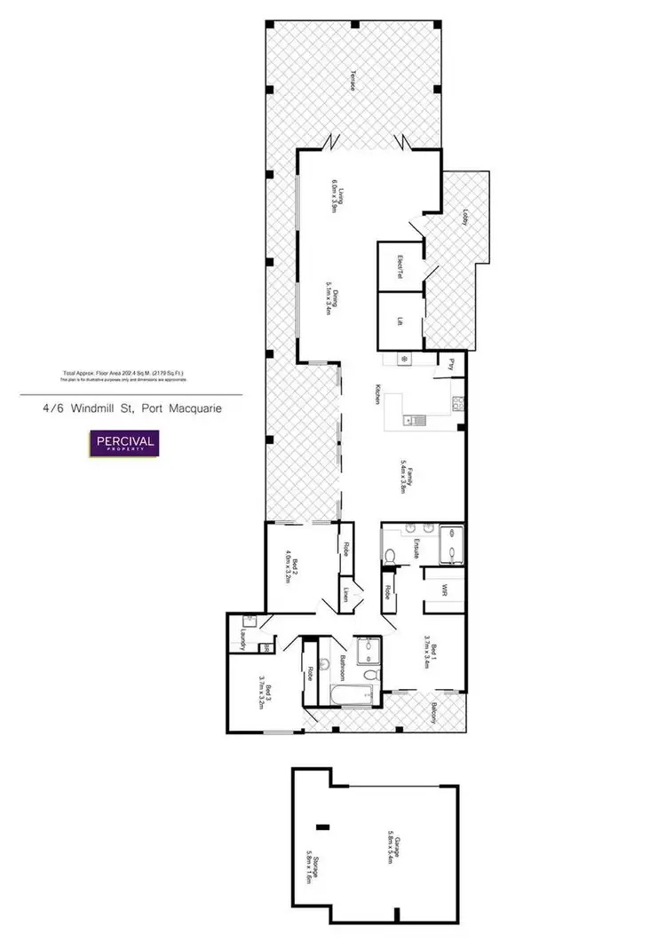Floorplan of Homely unit listing, 4/6 Windmill Street, Port Macquarie NSW 2444