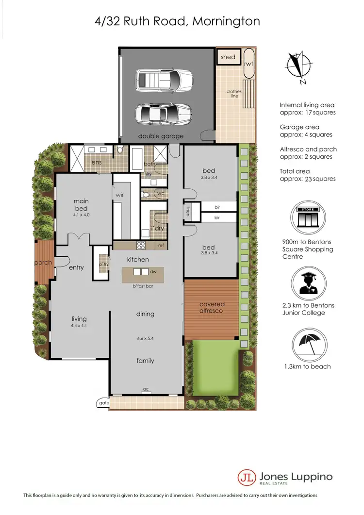 Floorplan of Homely unit listing, 4/32 Ruth Road, Mornington VIC 3931