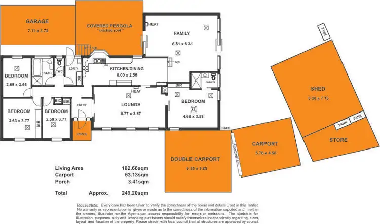 Floorplan of Homely house listing, 26 Thorndon Crescent, Paradise SA 5075