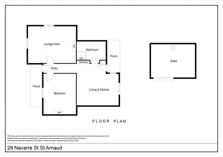 Floorplan of Homely house listing, 29 Navarre Road, St Arnaud VIC 3478