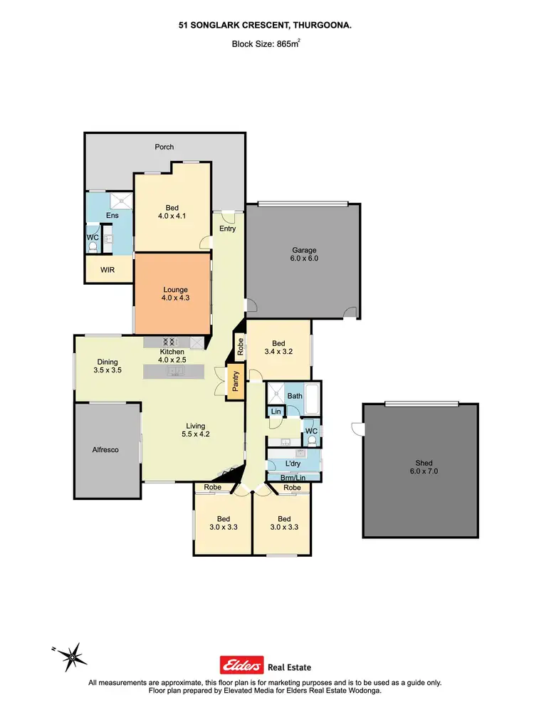 Floorplan of Homely house listing, 51 Songlark Crescent, Thurgoona NSW 2640