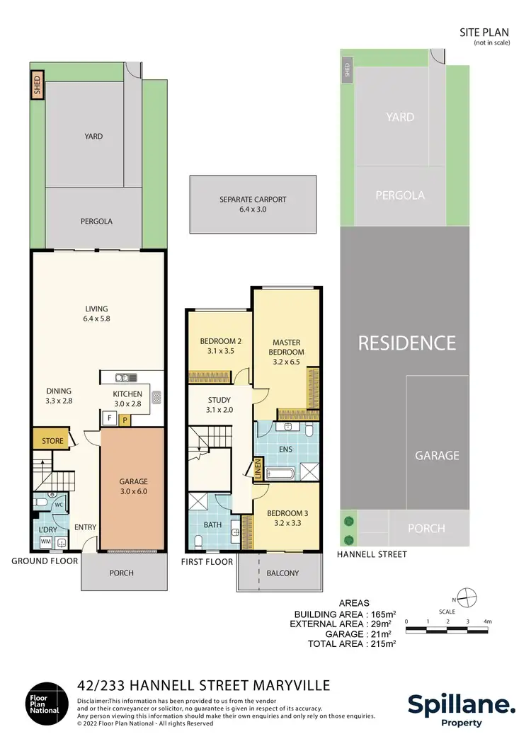 Floorplan of Homely townhouse listing, 42/233 Hannell Street, Maryville NSW 2293