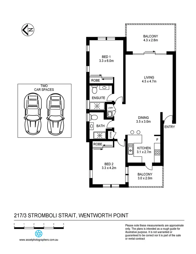 Floorplan of Homely apartment listing, 217/3 Stromboli Strait, Wentworth Point NSW 2127