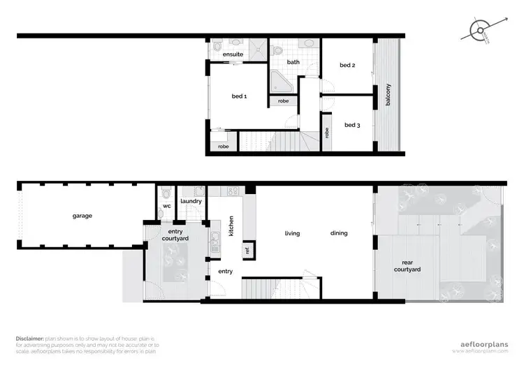 Floorplan of Homely townhouse listing, 86/15 John Cleland Crescent, Florey ACT 2615