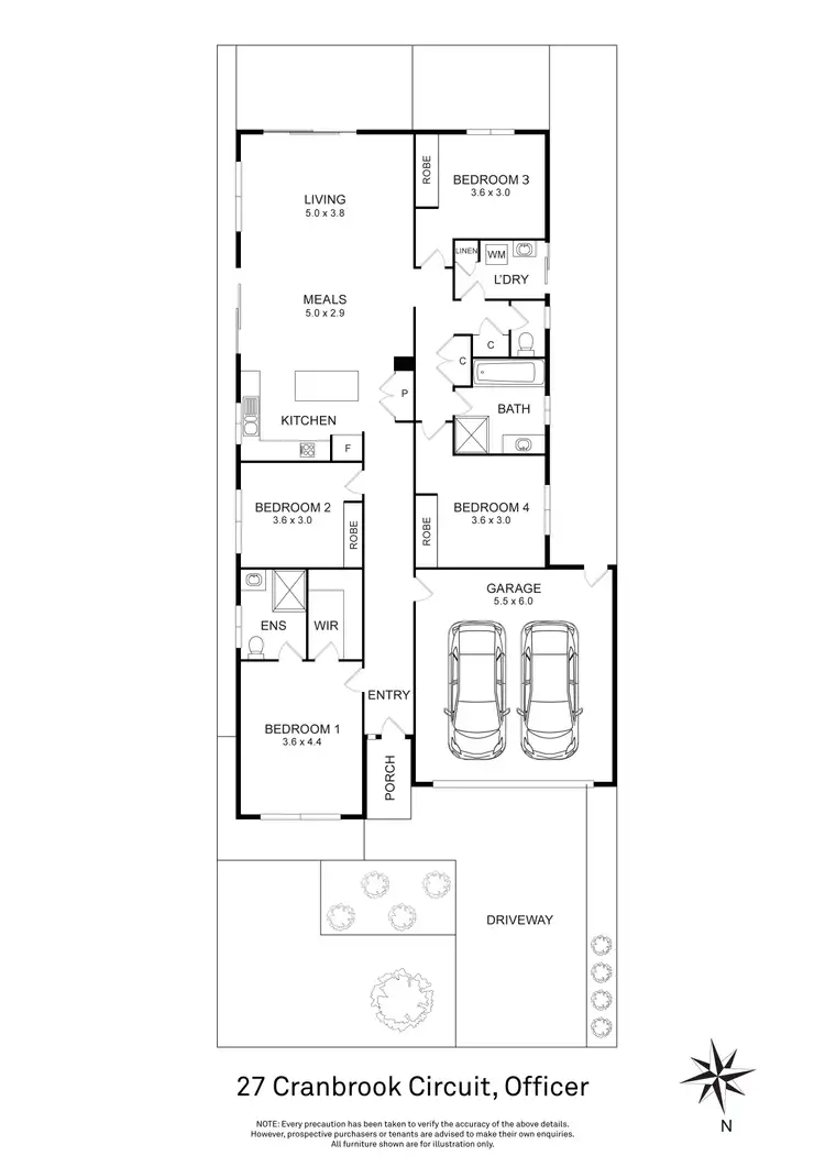 Floorplan of Homely house listing, 27 Cranbrook Circuit, Officer VIC 3809