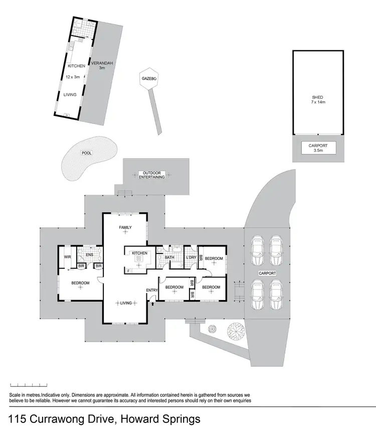Floorplan of Homely house listing, 115 Currawong Drive, Howard Springs NT 835