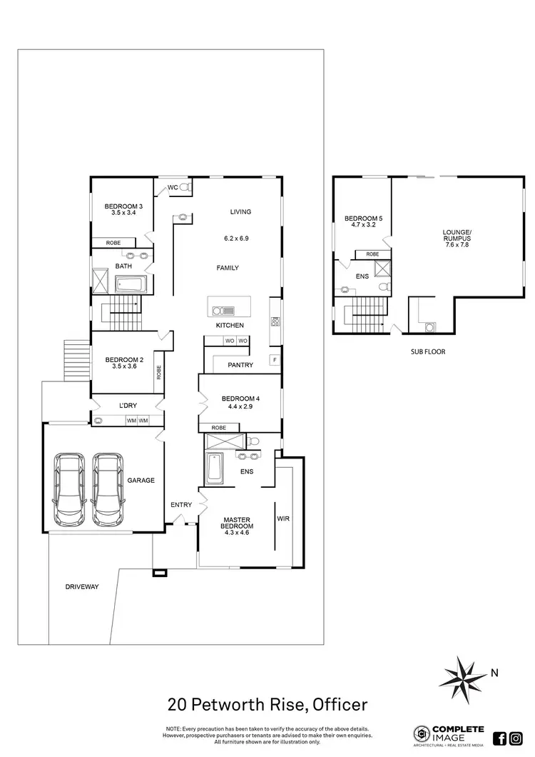 Floorplan of Homely house listing, 20 Petworth Rise, Officer VIC 3809