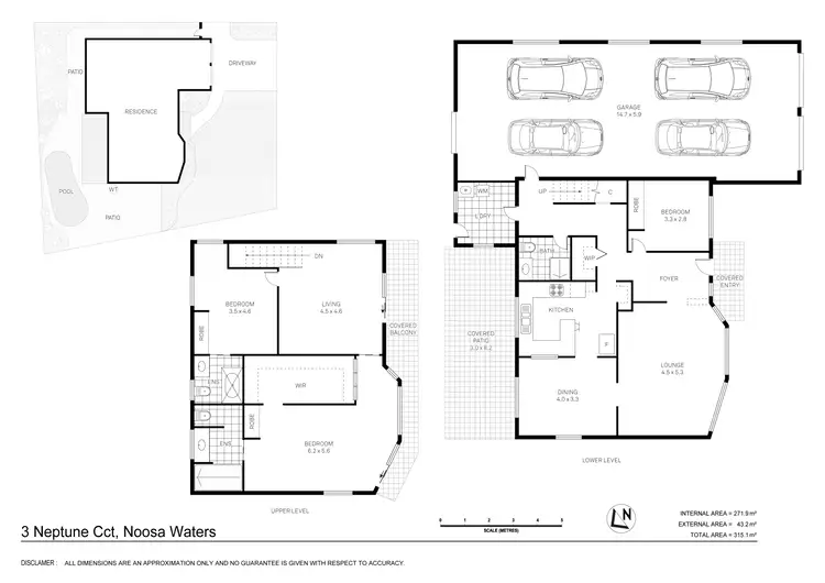 Floorplan of Homely house listing, 3 Neptune Circuit, Noosa Waters QLD 4566